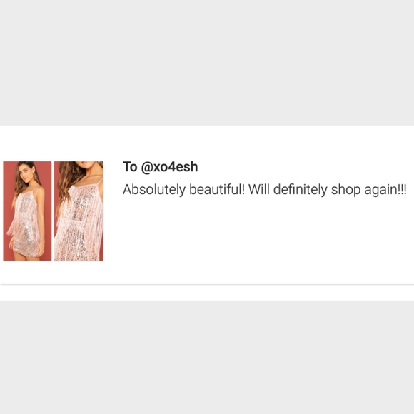 Fringe Detail Pink Sequin Bodycon Mini Cami Dress - Picture 8 of 8